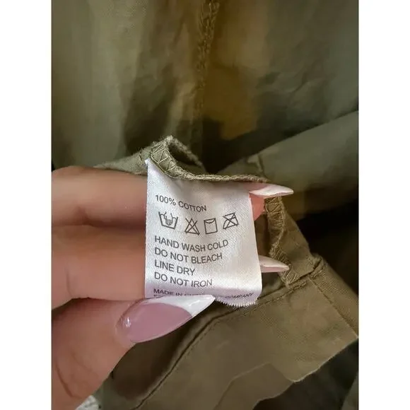 Earthbound Trading Co Aztec Utility Jacket Large Olive Green Military Jacket - Picture 5 of 9